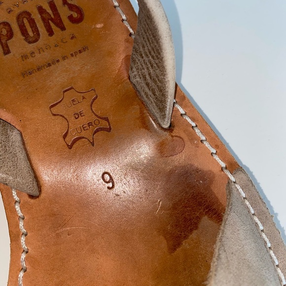 Pons Leather Slingback sandals Sz 9 Women’s - Picture 6 of 13